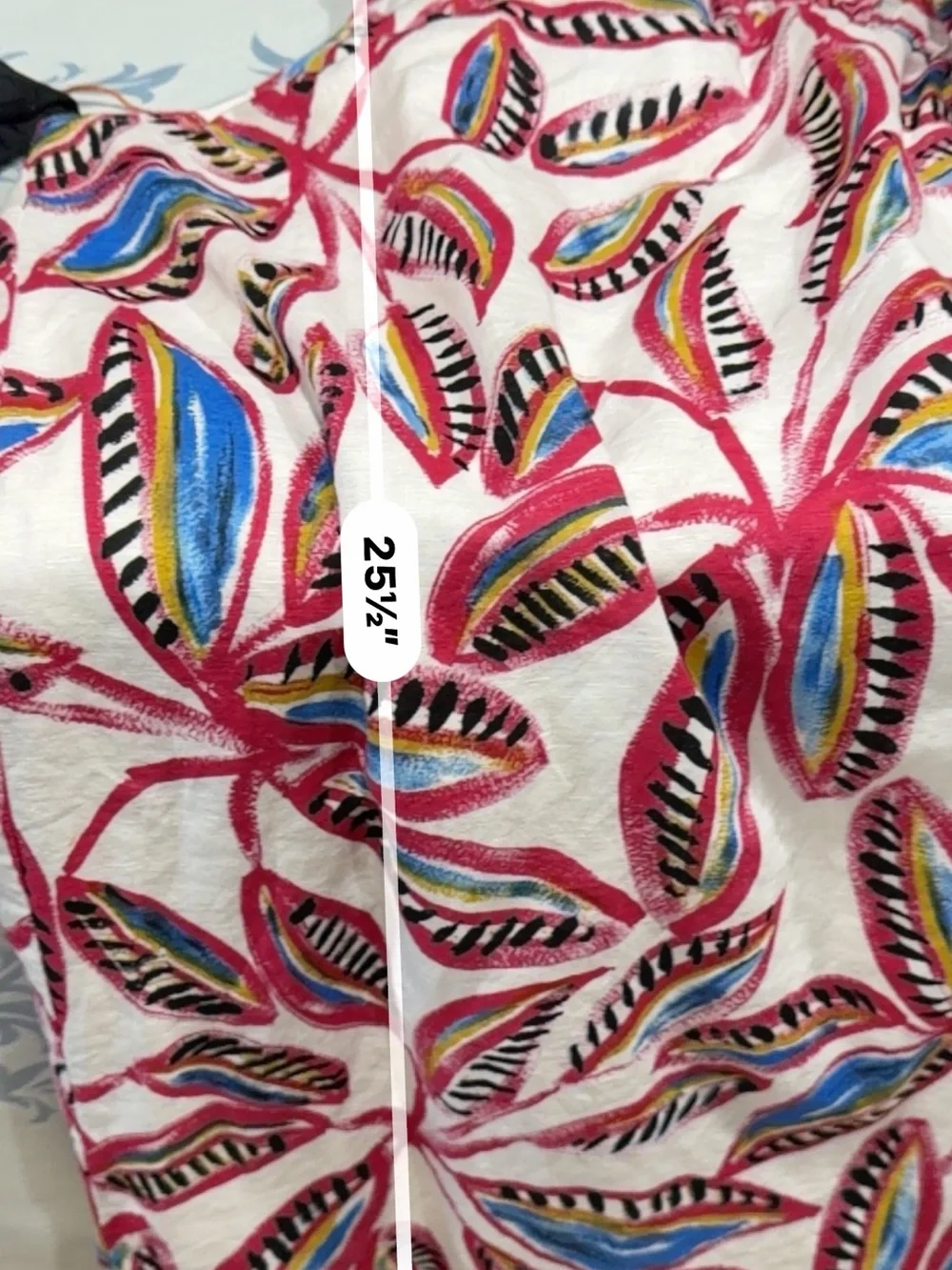 J. Crew One-Shoulder Tropical Leaf Print Dress Pink & Blue | Linen Cotton Blend